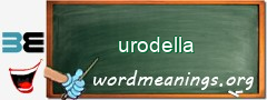 WordMeaning blackboard for urodella